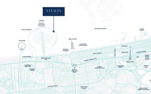 3BR at DEVMARK Vitalia Palm Jumeirah Residences | Palm Jumeirah Island Dubai
