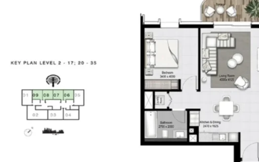 1BR Apartment fully furnished | EMAAR Beach Front
